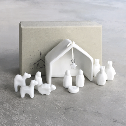 Mini crèche - Porcelaine