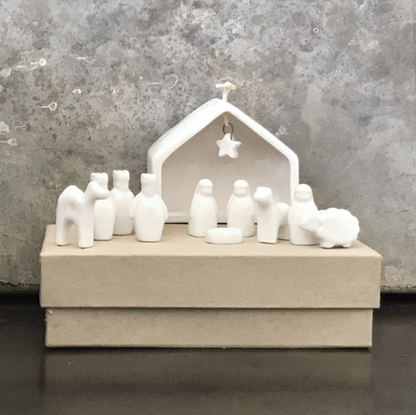 Mini crèche - Porcelaine