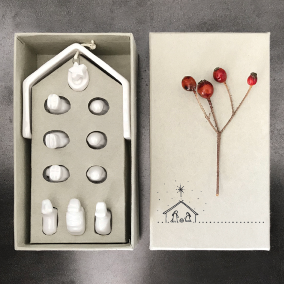 Mini crèche - Porcelaine