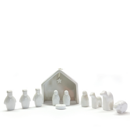 Mini crèche - Porcelaine