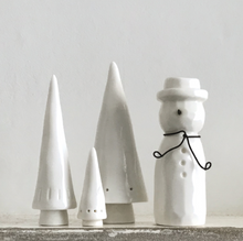 Trio de petits sapins - Porcelaine
