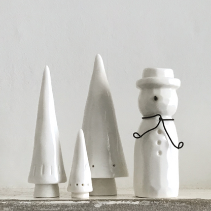Trio de petits sapins - Porcelaine