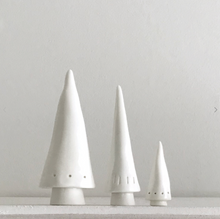 Trio de petits sapins - Porcelaine