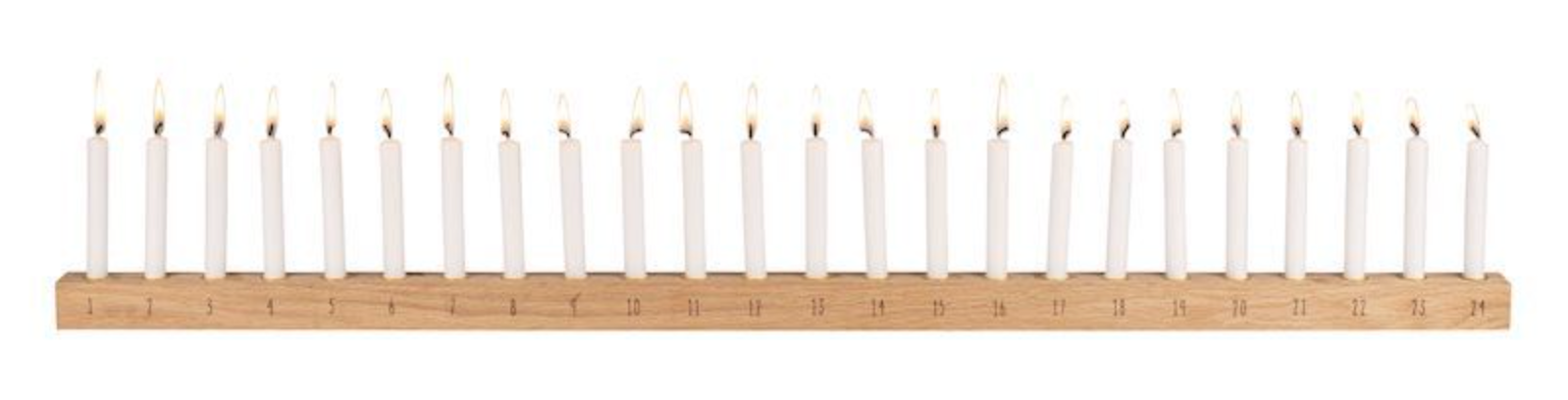 Bougeoir de l'avent en bois - XL