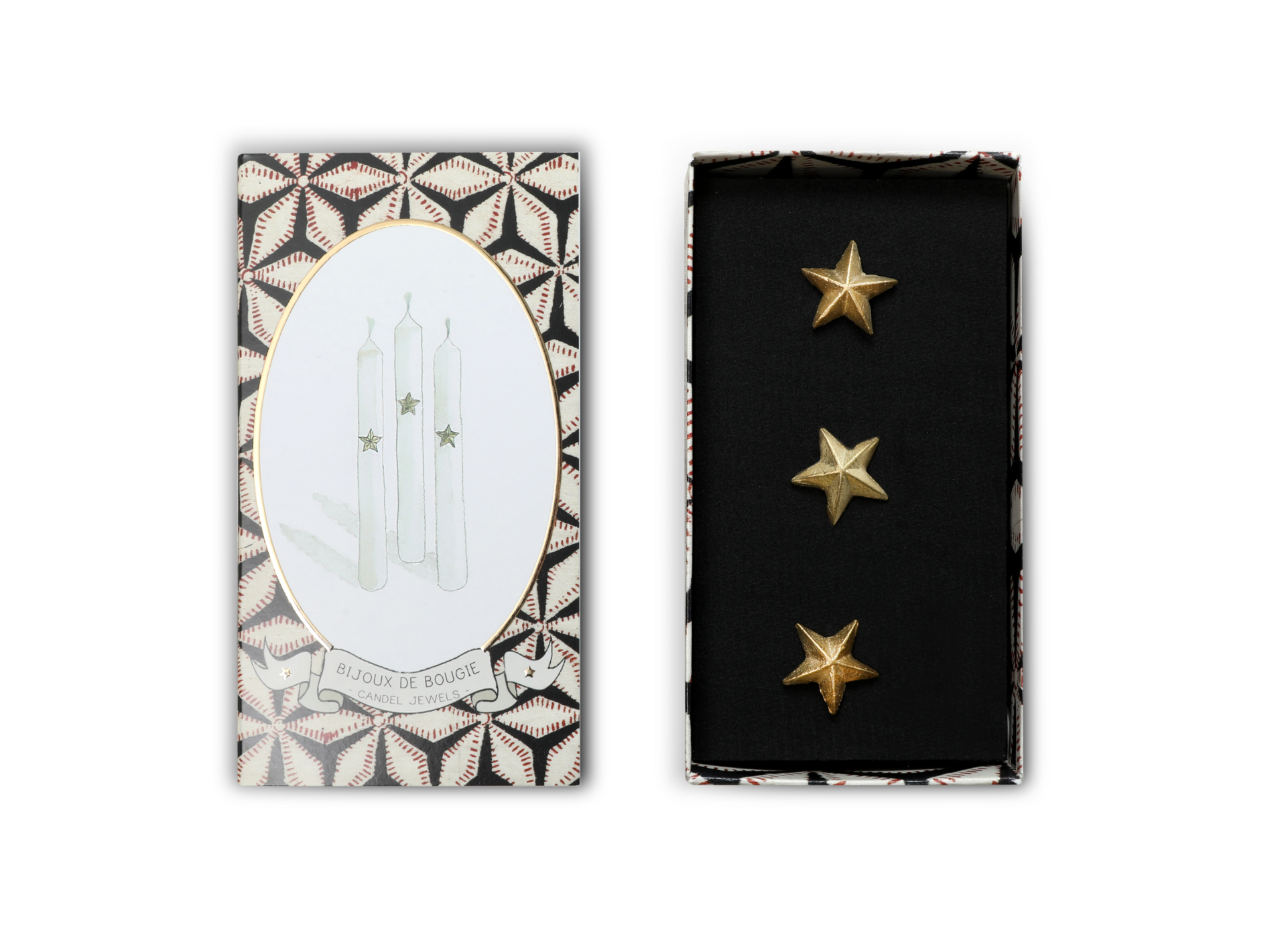 Étoiles - bijoux de bougie