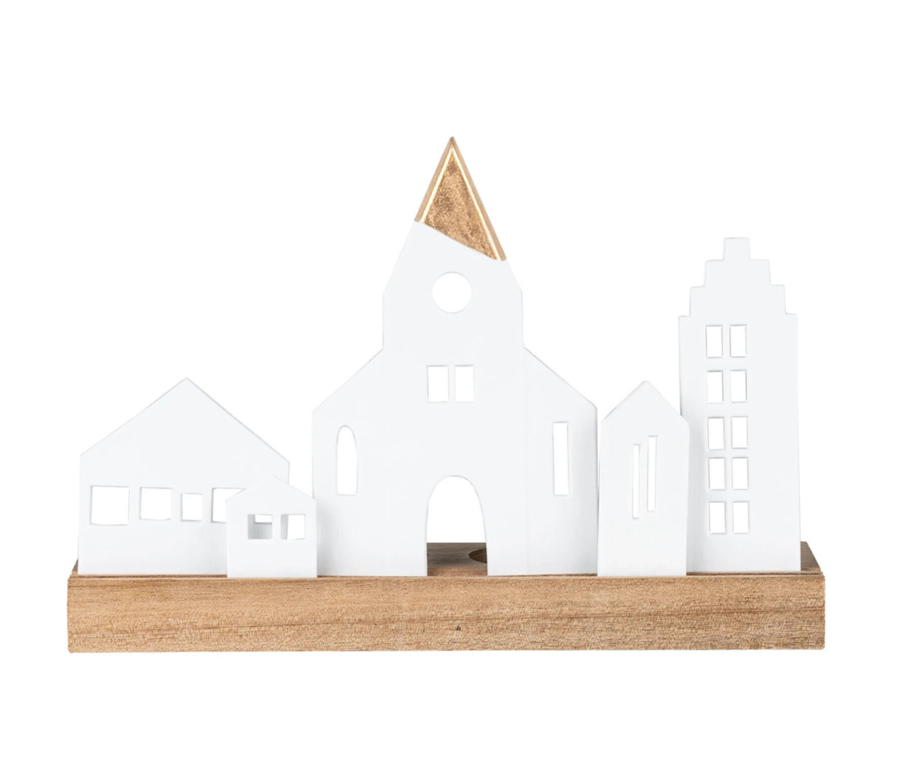 Bougeoir sur socle bois - Eglise