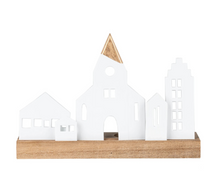Bougeoir sur socle bois - Eglise