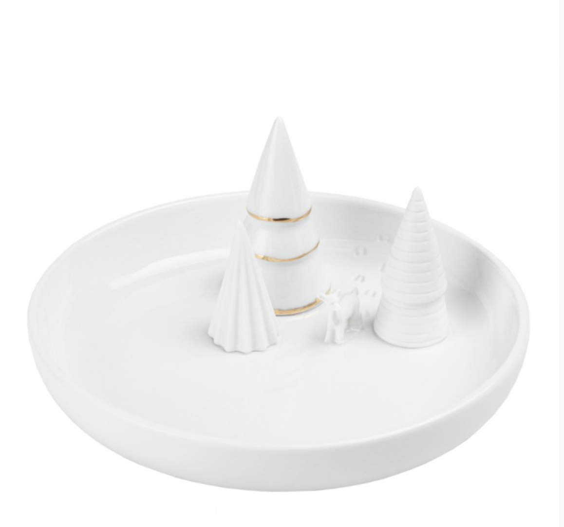 Coupelle forêt d'hiver - Porcelaine