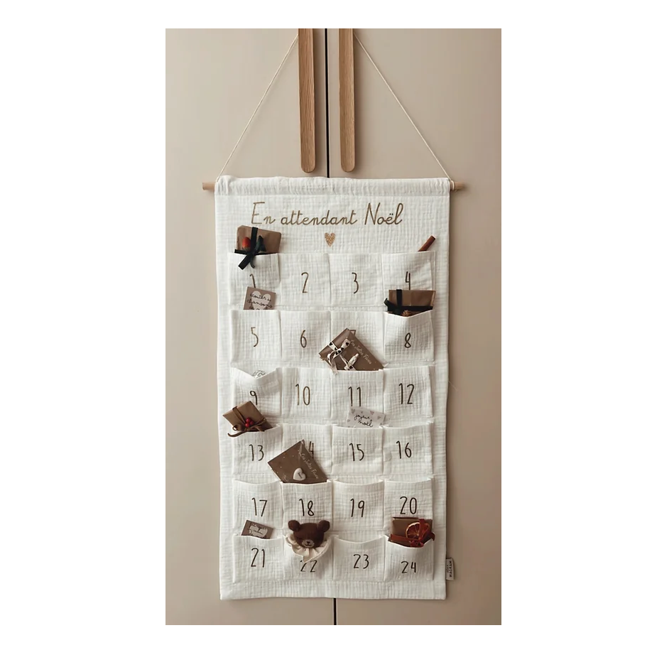Calendrier de l'avent - écru