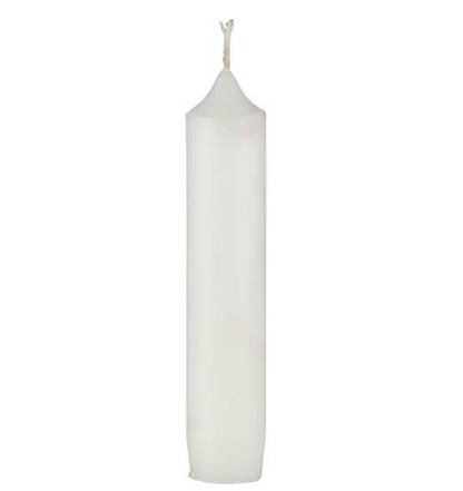 Petite bougie blanche (à l'unité) - ⌀ 2,2 cm