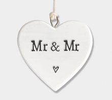 Coeur à suspendre - Mr & Mr