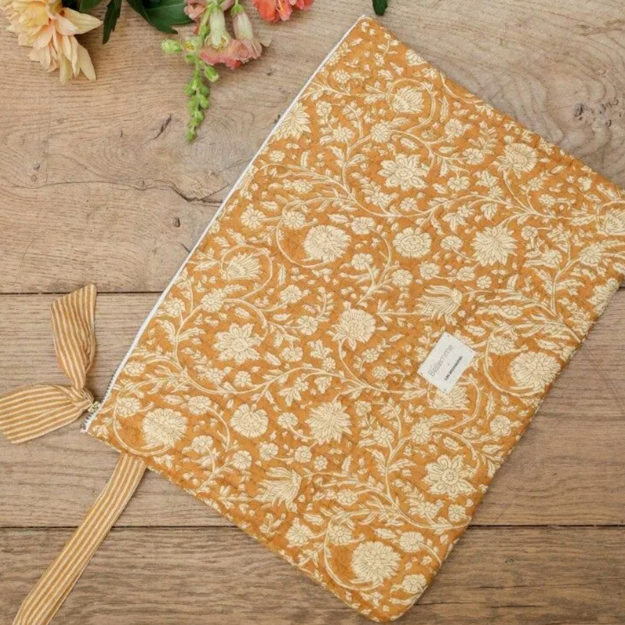 Pochette ordinateur 15' - IMPRIME ANJALI SAFRAN