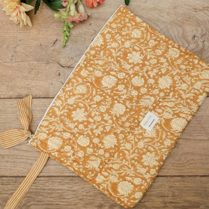 Pochette ordinateur 15' - IMPRIME ANJALI SAFRAN