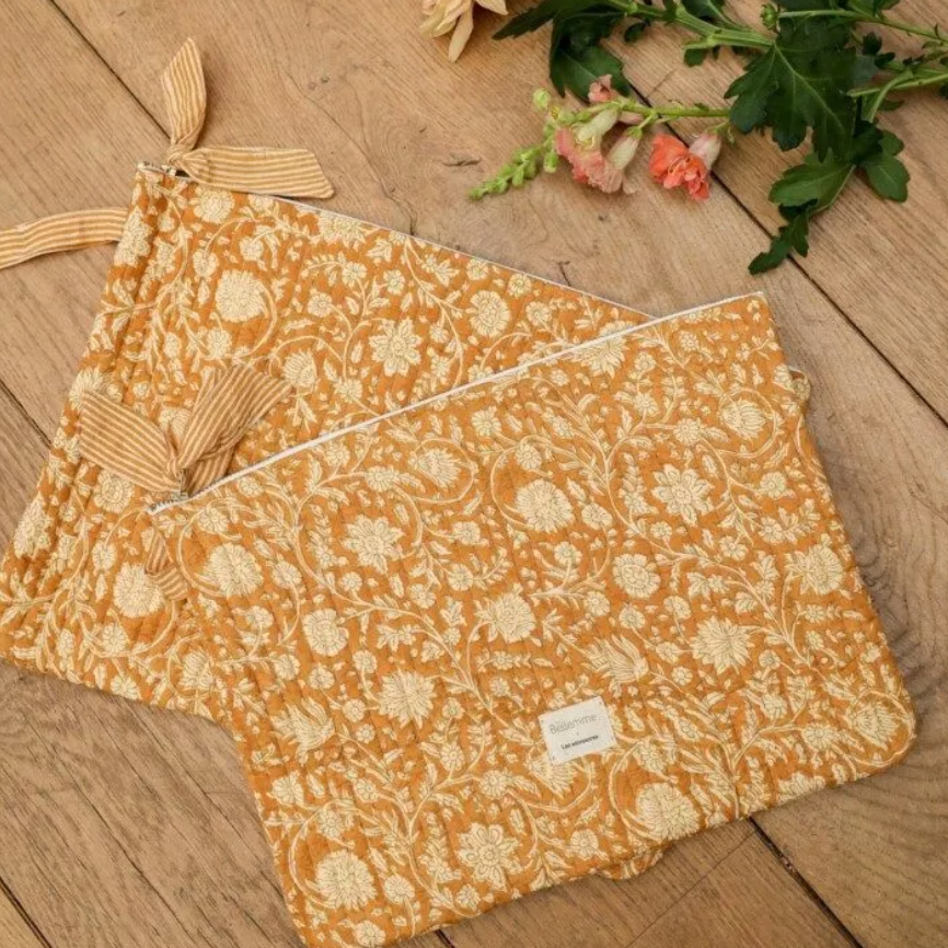 Pochette ordinateur 15' - IMPRIME ANJALI SAFRAN