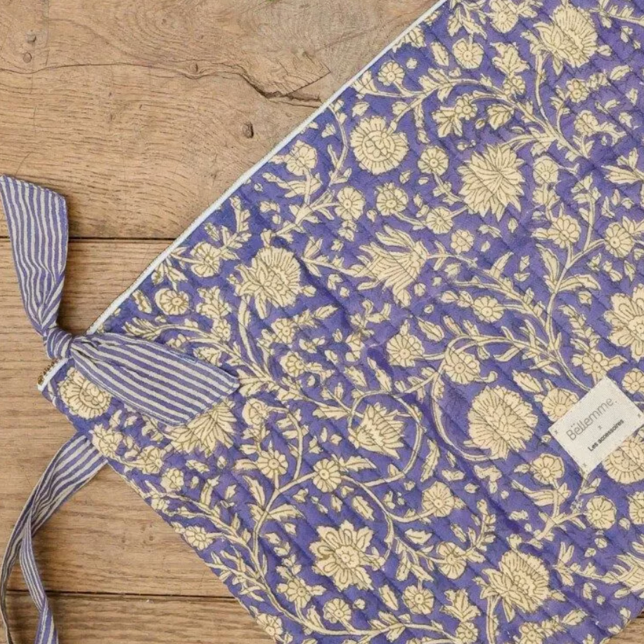 Pochette ordinateur 13' - IMPRIME ANJALI COBALT