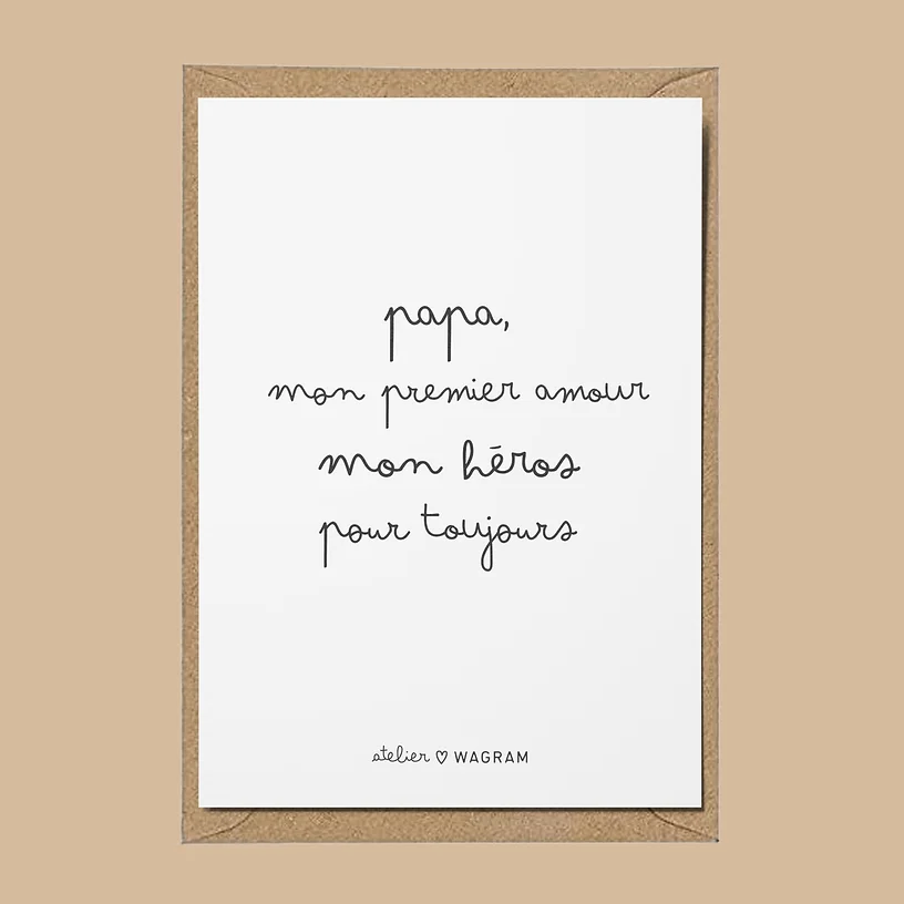 Carte - Papa, mon premier amour