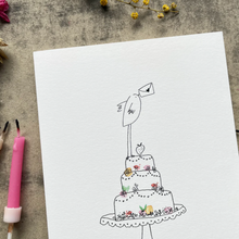 Carte - Joyeux anniversaire oiseau