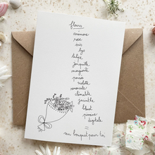 Carte - Bouquet de fleurs