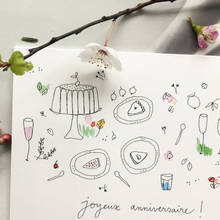 Carte - Goûter d'anniversaire