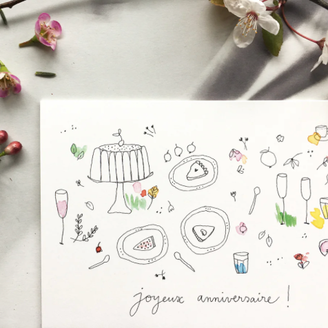Carte - Goûter d'anniversaire