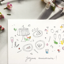 Carte - Goûter d'anniversaire