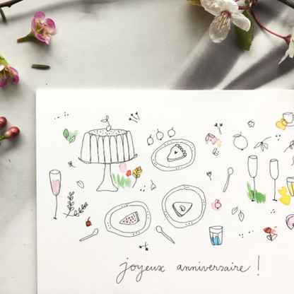 Carte - Goûter d'anniversaire