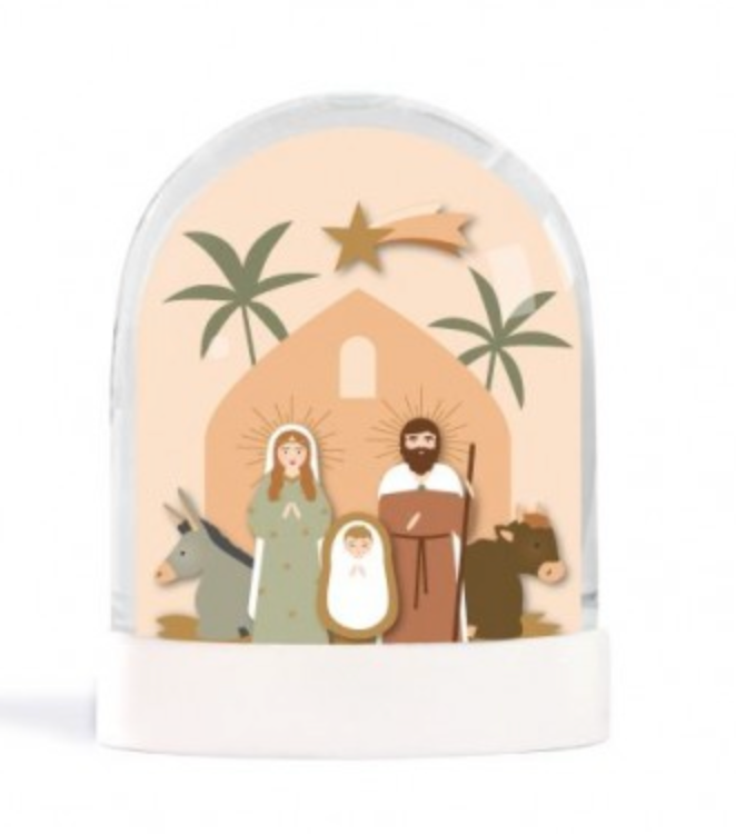 Boule à neige - Crèche claire