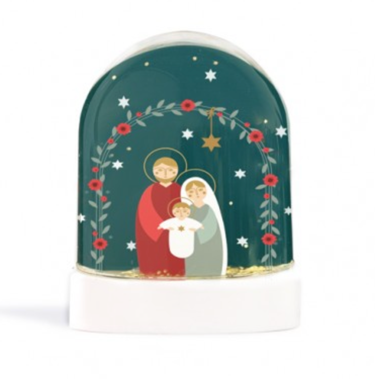 Boule à neige - Crèche (Foncée)