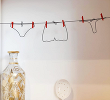 Corde à linge - fil de fer