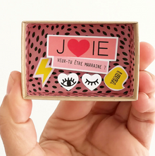 Petite boîte diorama - Veux tu être ma marraine ?
