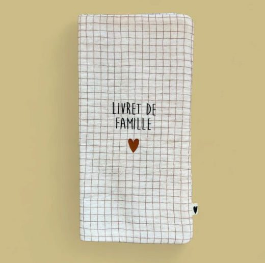 Protège livret de famille - Petits carreaux