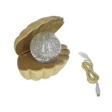 Lampe coquillage - doré pailleté