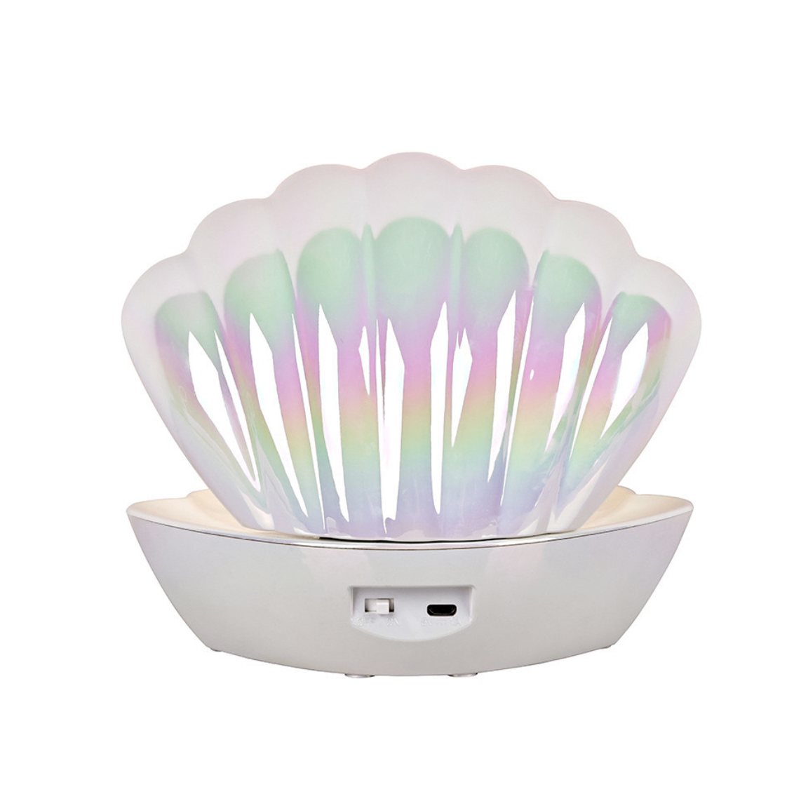 Lampe coquillage - blanc nacré