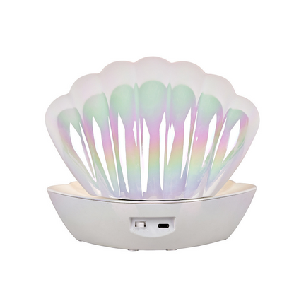 Lampe coquillage - blanc nacré