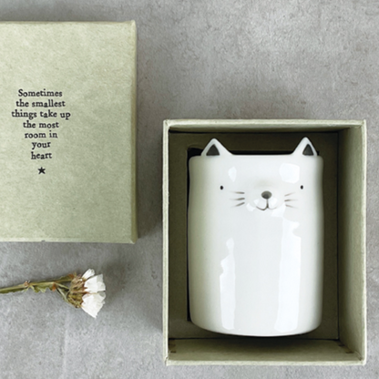 Vase/pot rond - Chat