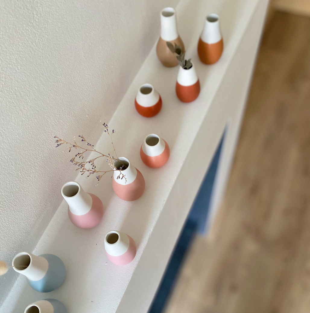 Set de 4 mini vases - Terracotta
