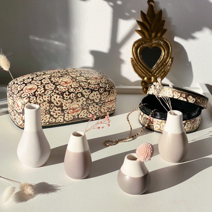 Set de 4 mini vases - Gris