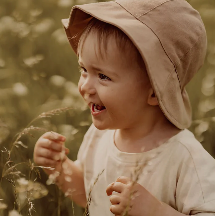 Chapeau en lin latté - Enfant 9 mois-2 ans