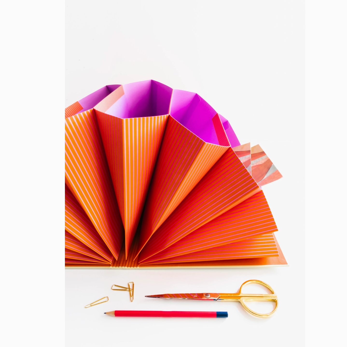 Porte-documents - beige et orange