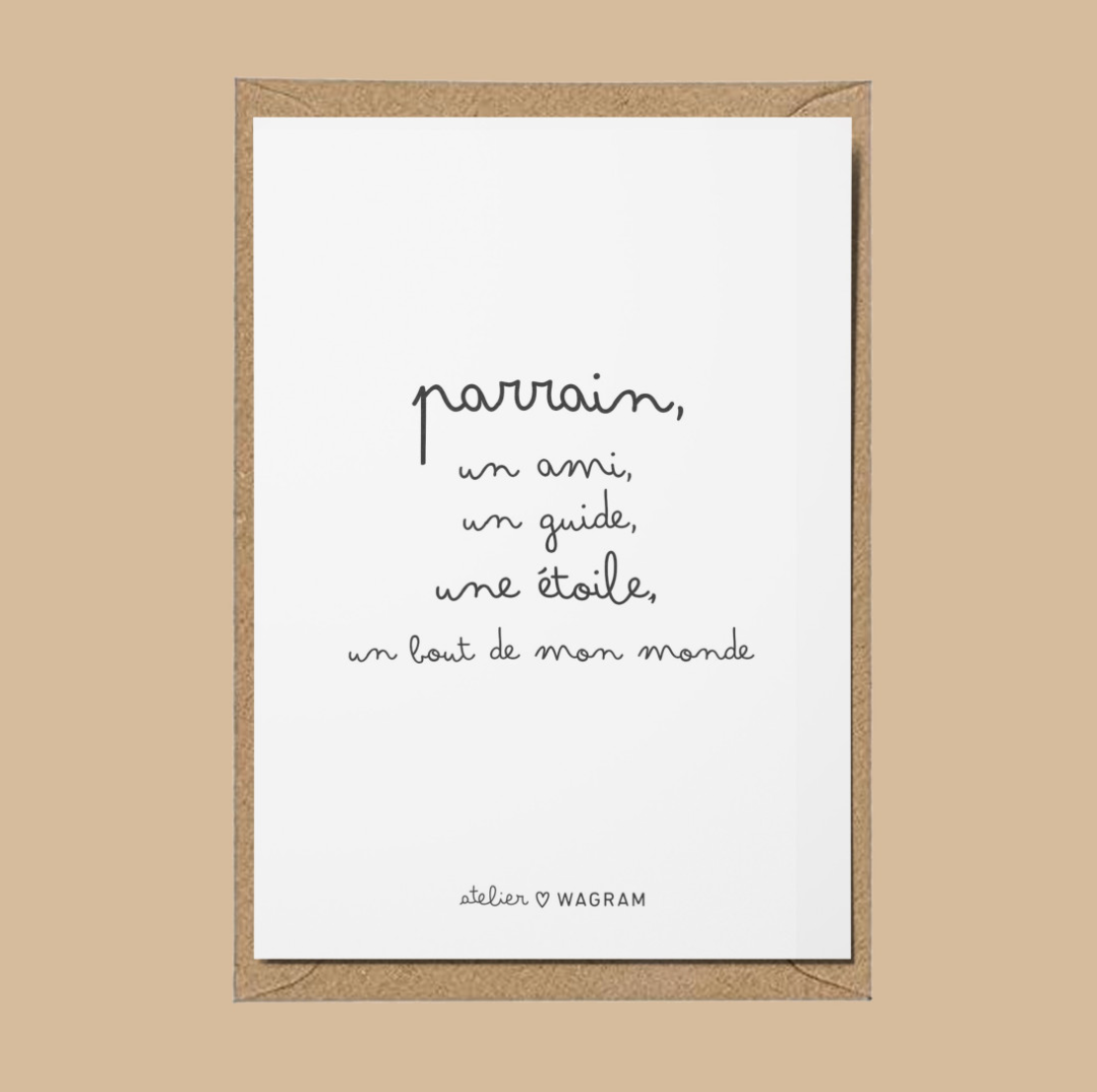 Carte - Parrain, un ami