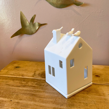 Photophore maison trio d'oiseaux - Porcelaine