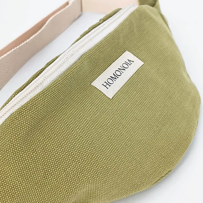 Banane en coton upcyclé - Vert amande