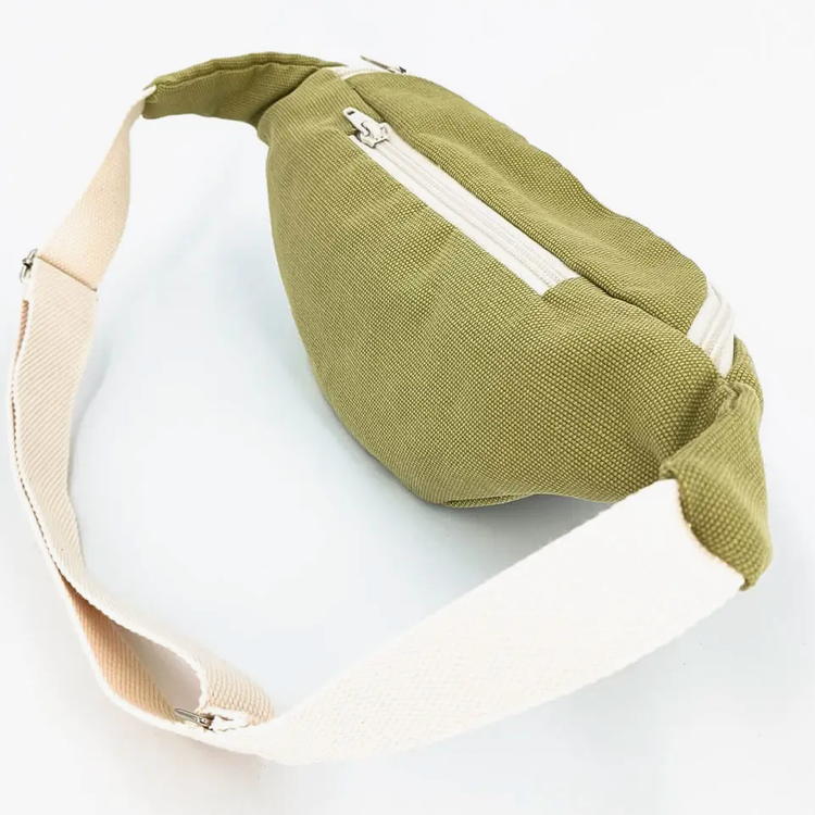 Banane en coton upcyclé - Vert amande