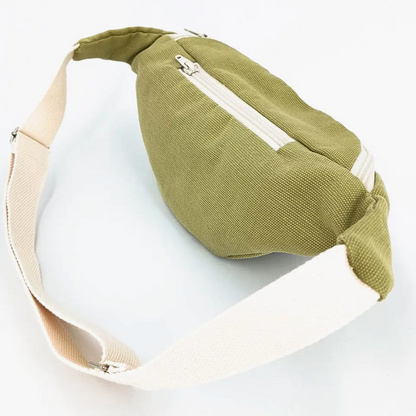 Banane en coton upcyclé - Vert amande