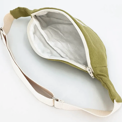 Banane en coton upcyclé - Vert amande