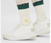 Chaussettes homme vert et blanc - Balle de tennis