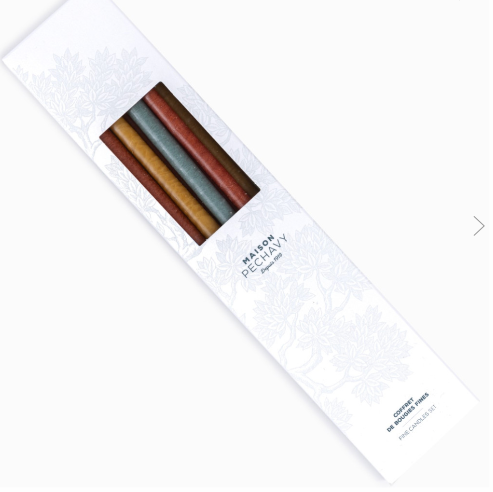 Coffret 10 bougies fines - Terracotta