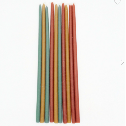 Coffret 10 bougies fines - Terracotta
