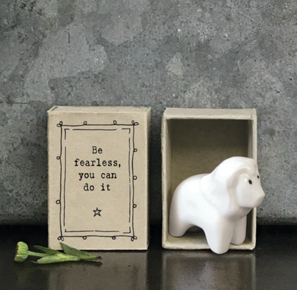 Mini boîte lion - Be fearless you can do it