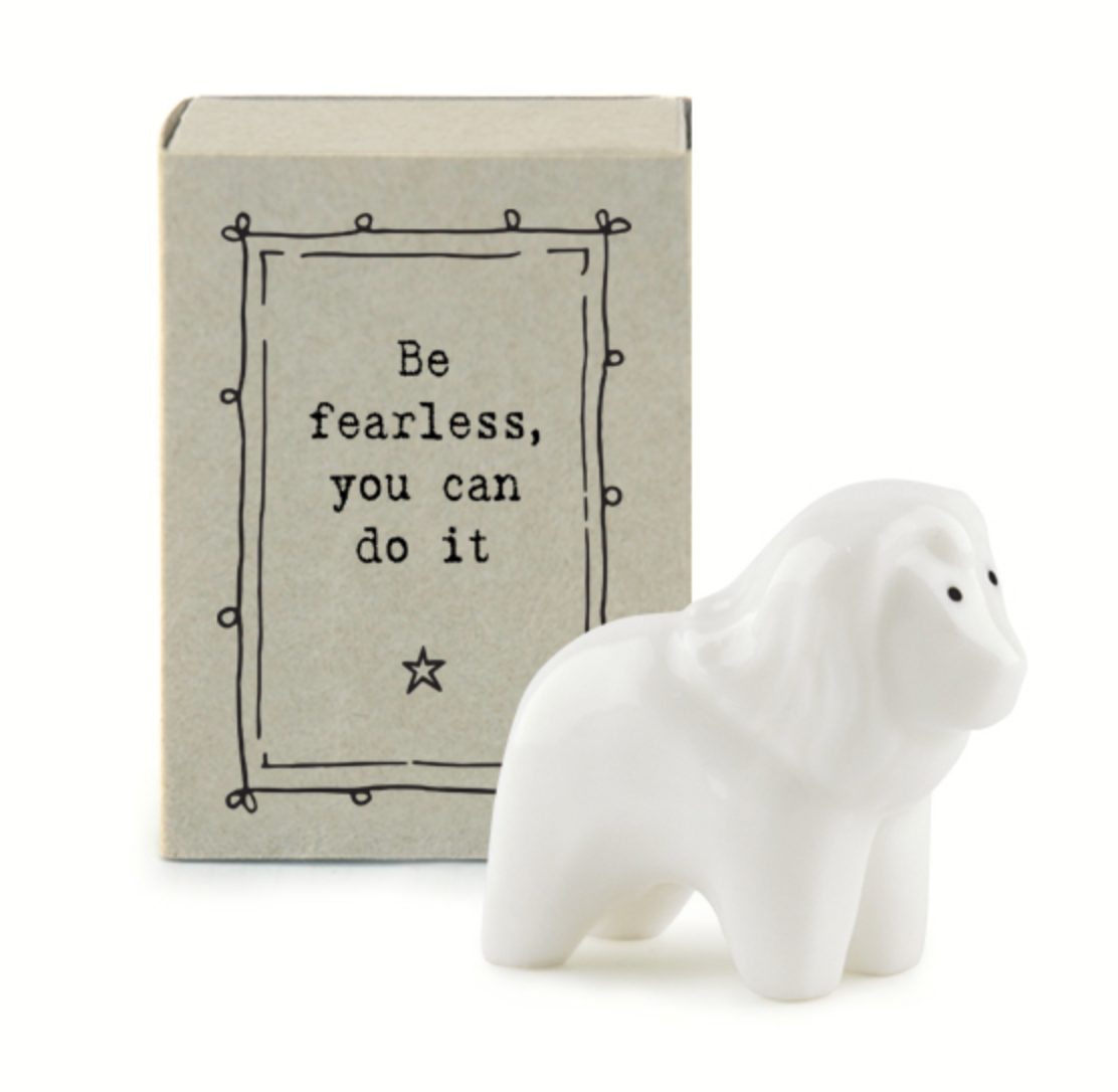 Mini boîte lion - Be fearless you can do it